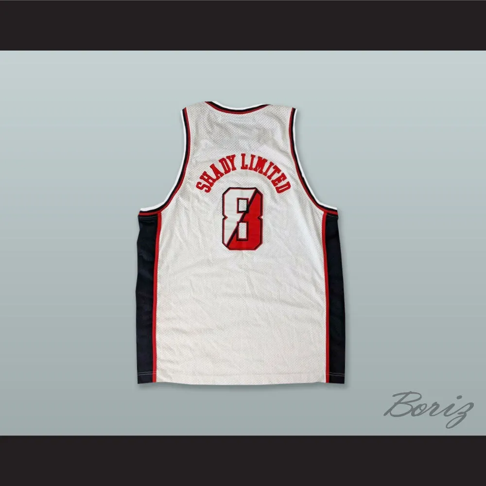Shady Limited 8 Shady Eight White Basketball Jersey