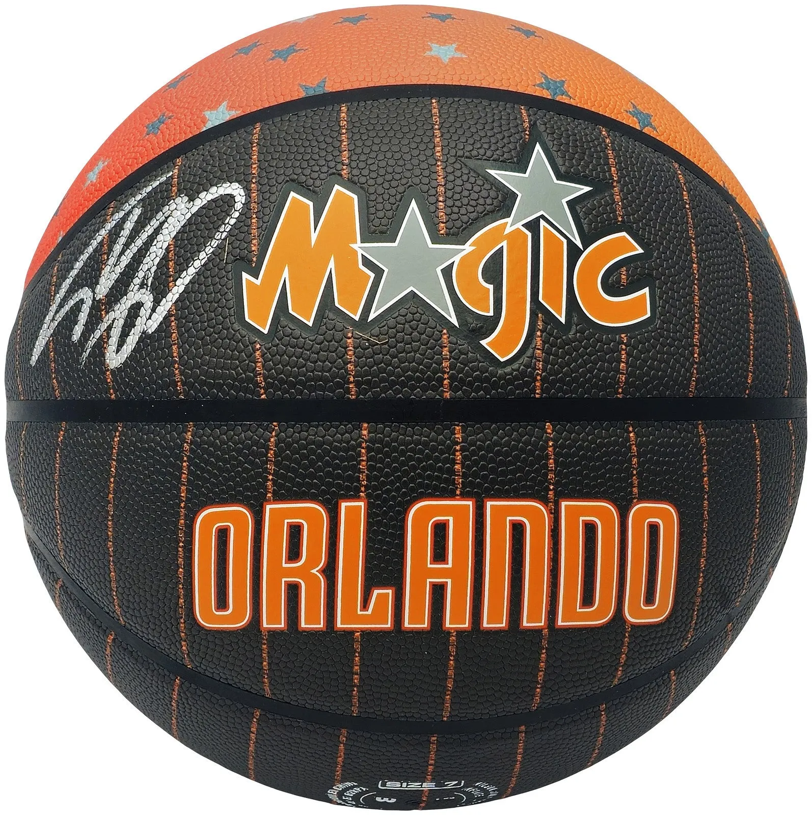 SHAQUILLE O'NEAL AUTOGRAPHED 75TH ANNIVERSARY BASKETBALL MAGIC BECKETT 235721