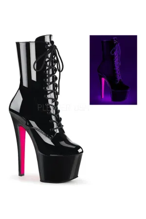 SKY-1020TT Platform Ankle Boot | Black Patent