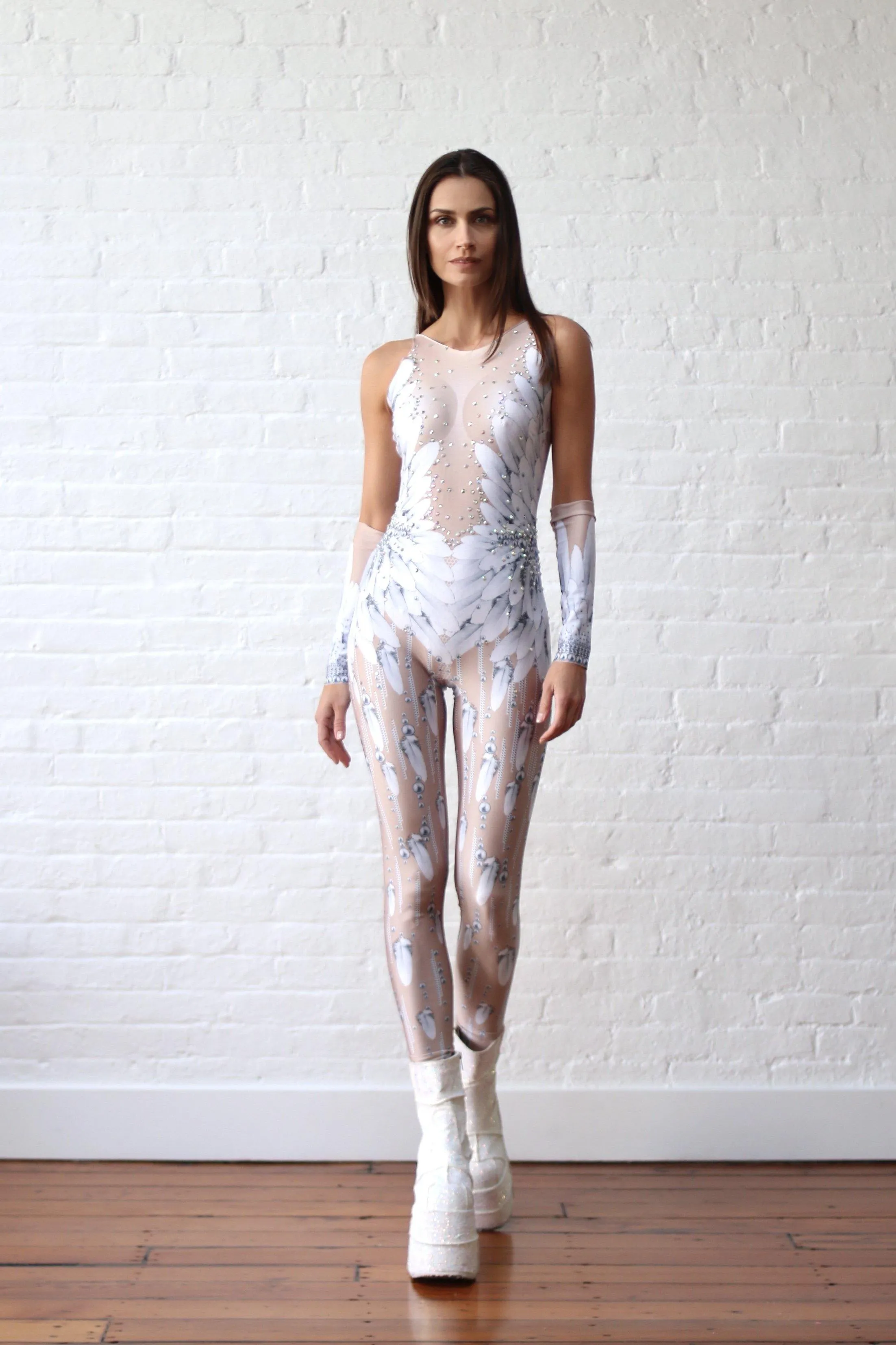 Snow Bird Catsuit and gloves