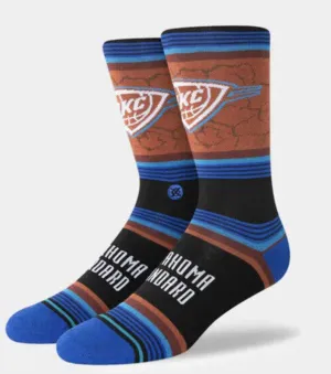Stance NBA Oklahoma City Thunder Basketball Socks Size Large / US 9 - 13 (New)