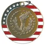 Stars & Stripes Style Medal