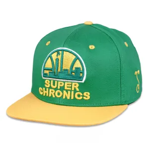 Super Chronics Green Fitted Hat