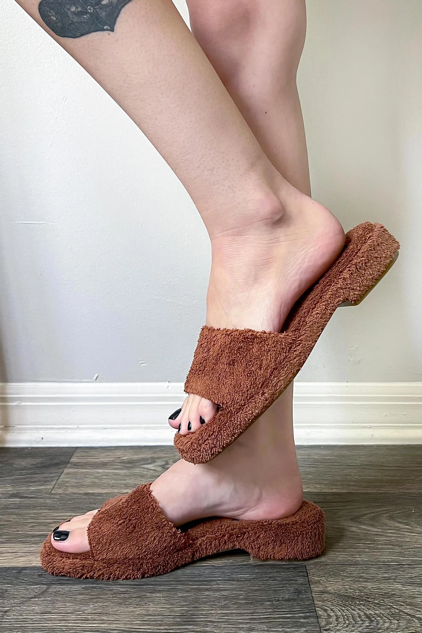 Teddy Toweled Sandals