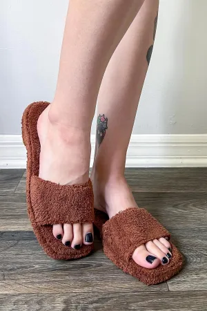 Teddy Toweled Sandals
