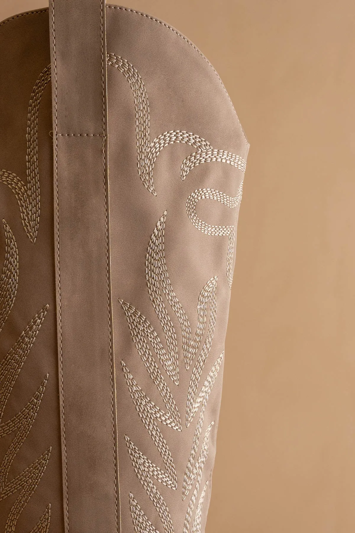 The Samara | Cedar Wood Embroidered Tall Boot