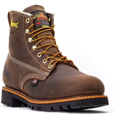 Thorogood Men's American Heritage 6" Waterproof Work Boot -Brown- 814-4514