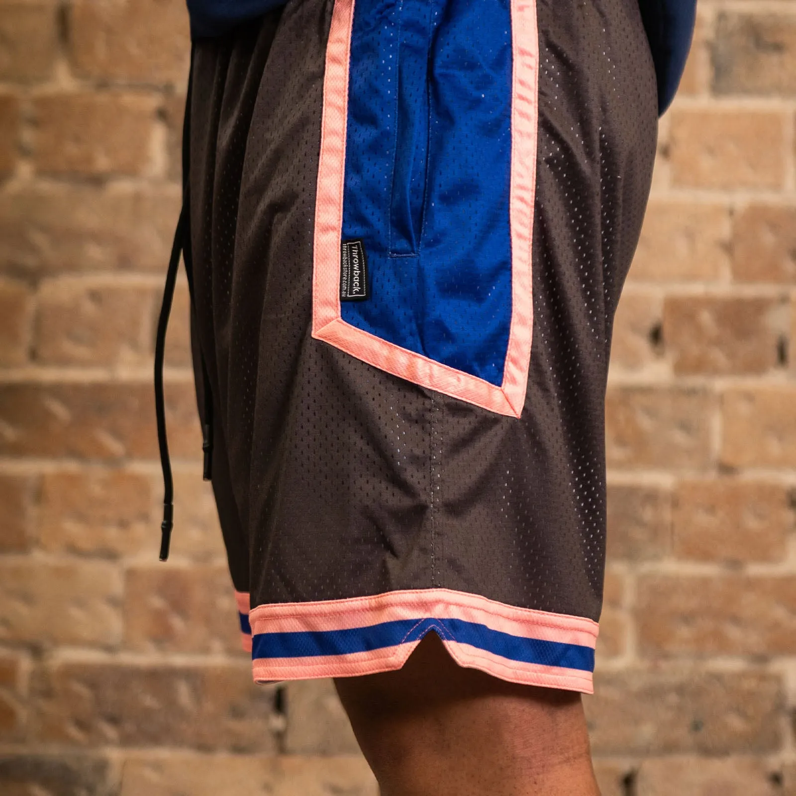 Throwback 90s Mesh Shorts - Dark Grey