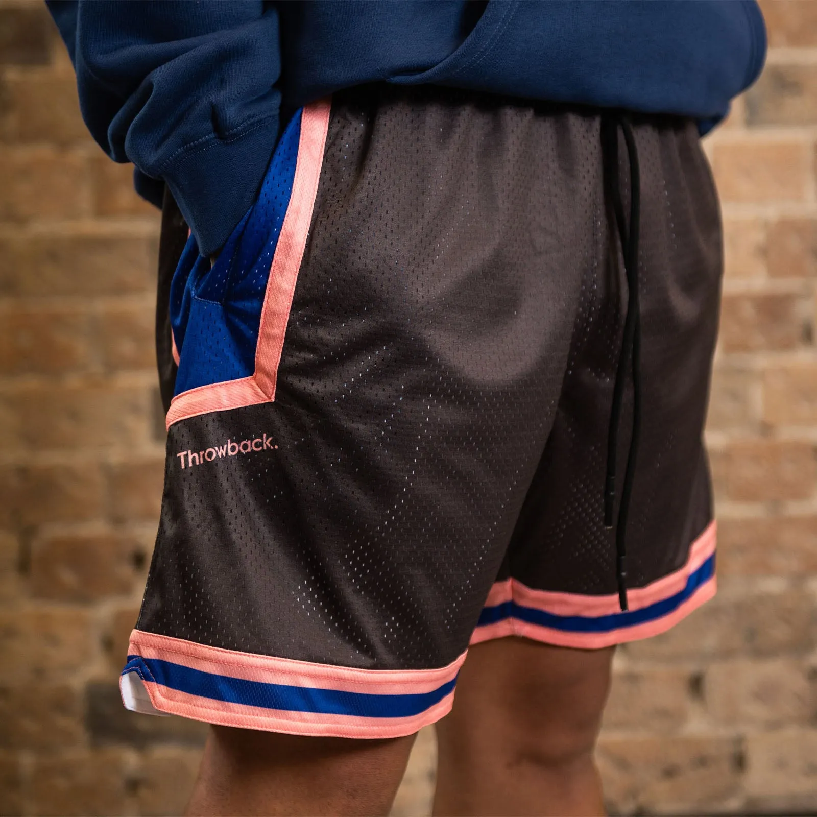 Throwback 90s Mesh Shorts - Dark Grey
