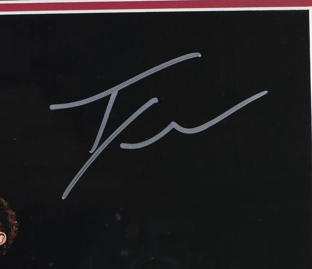Trae Young Signed Framed Atlanta Hawks 16x20 Basketball Clean Look Photo Panini