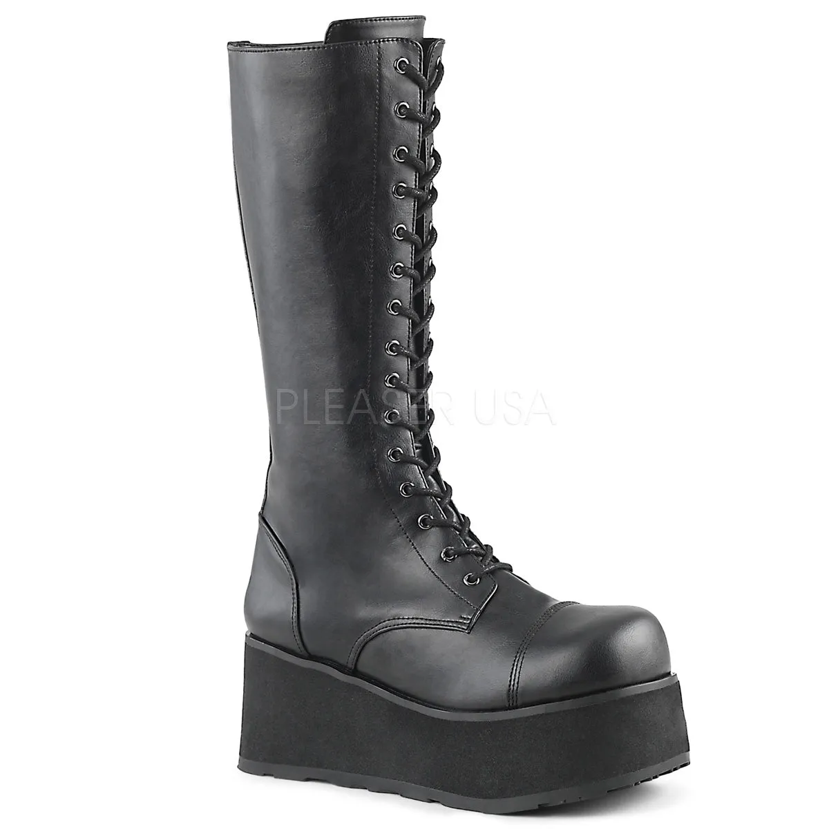 TRASHVILLE-502  Black Vegan Leather