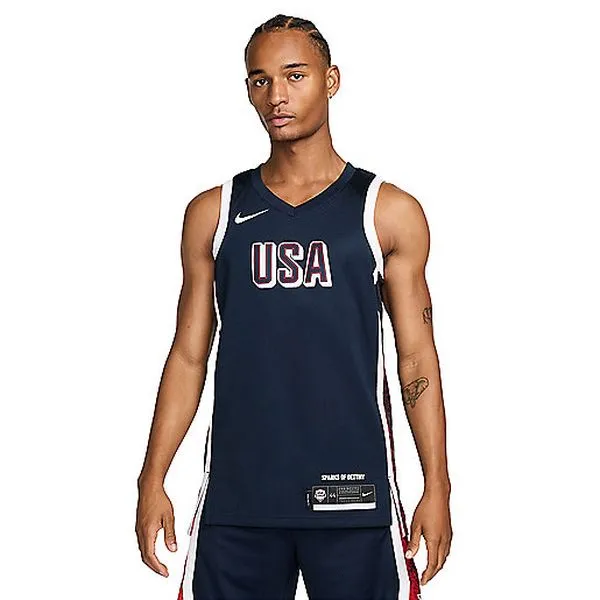 USA M NK LMTD JSY RD BLK OLY24 Maillot de basketball homme NIKE