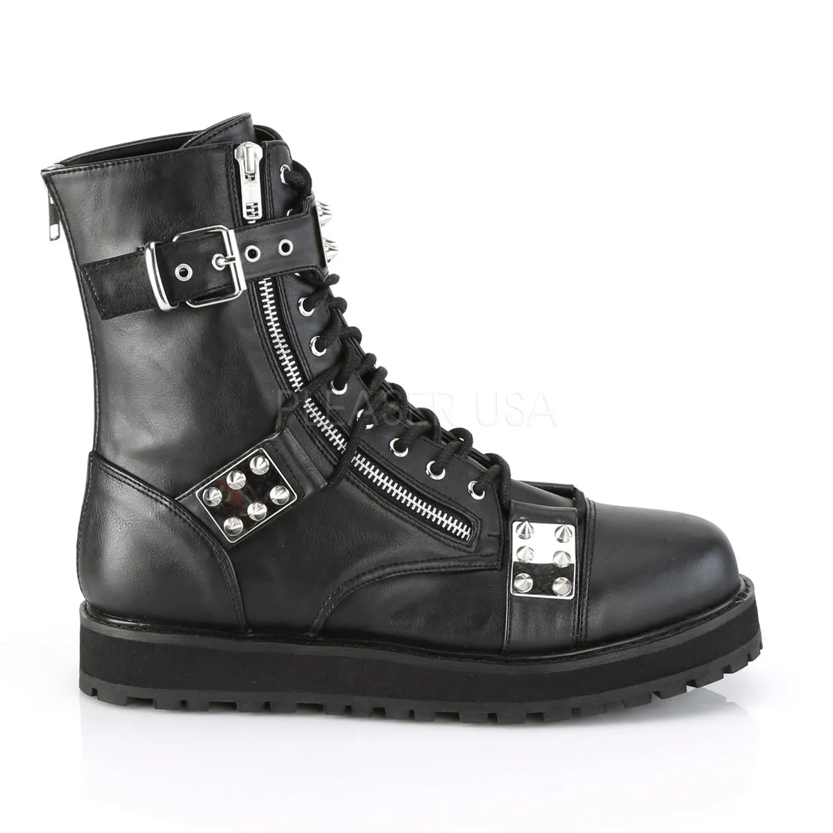 VALOR-280  Black Vegan Leather