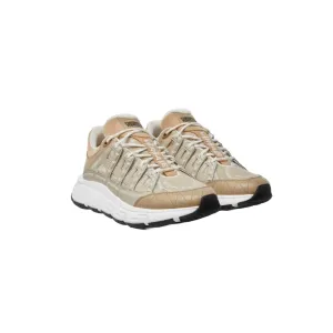 VERSACE BAROCCO JACQUARD TRIGRECA SNEAKERS BEIGE