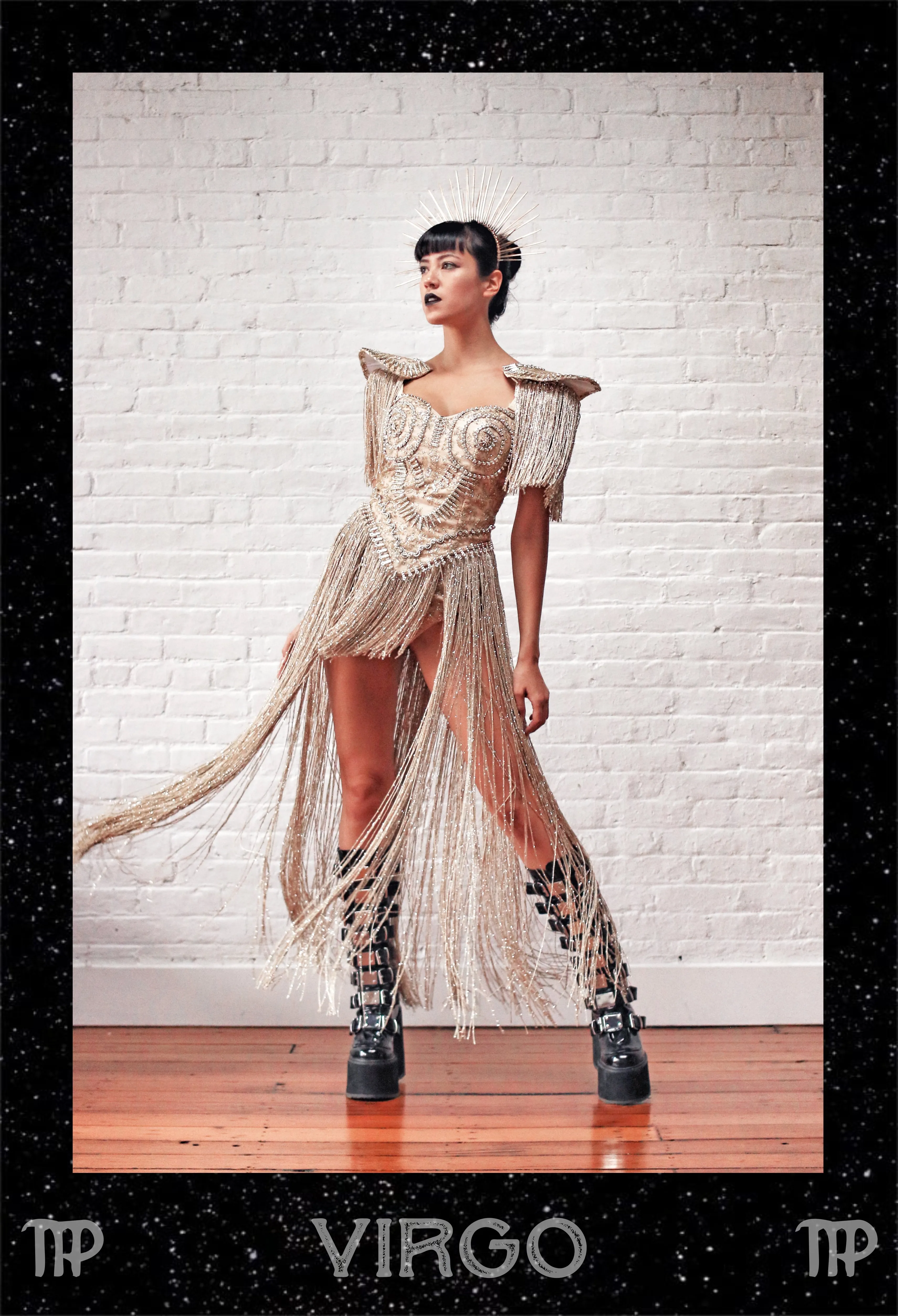 Virgo Gold Fringed Set