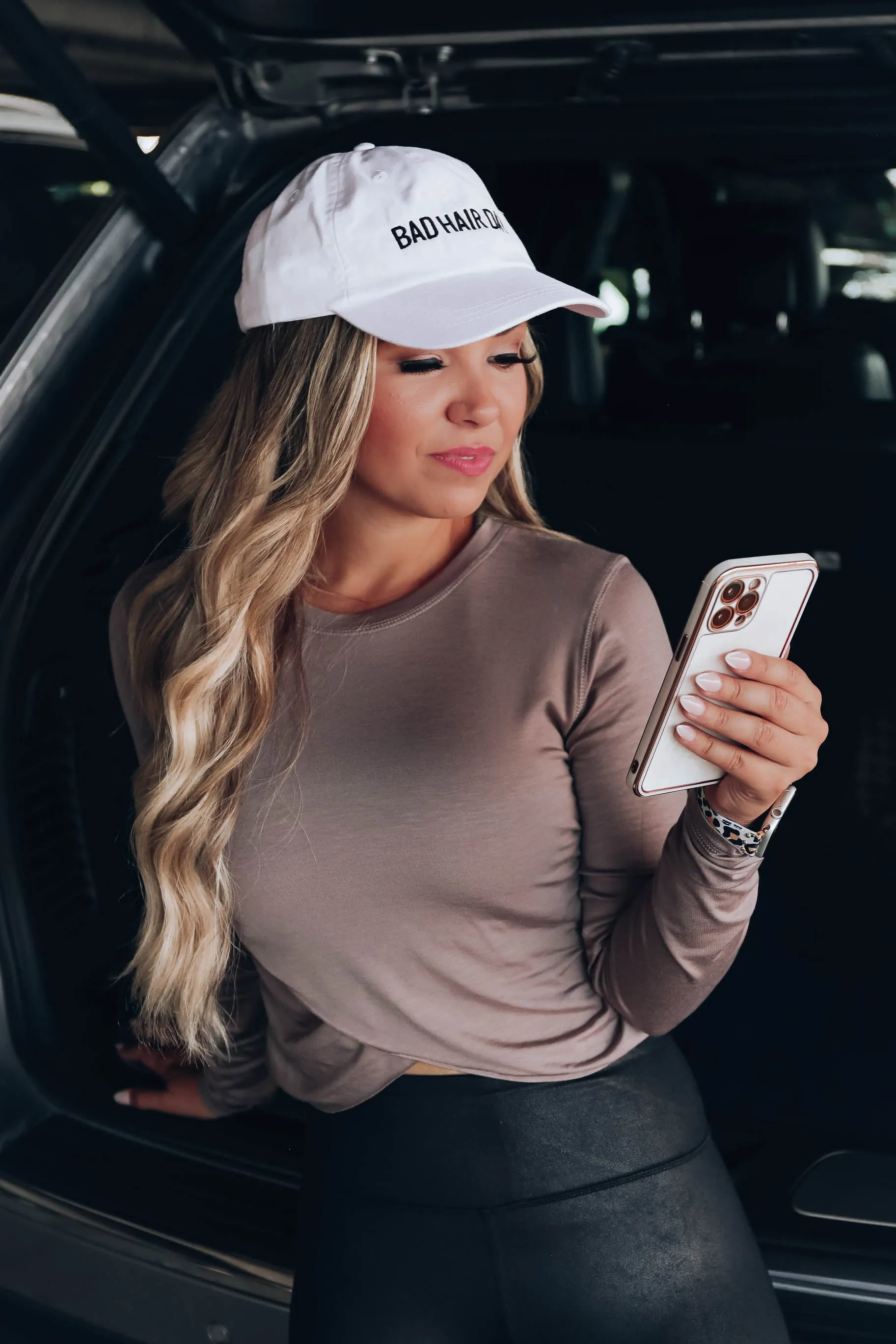 Vitality Long Sleeve Crop Top - Cinder
