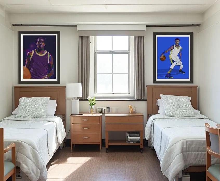 Warrior - Steph Curry inspired Portrait - Limited Edition Giclee Art Print & Wall Decor - Vakseen Art