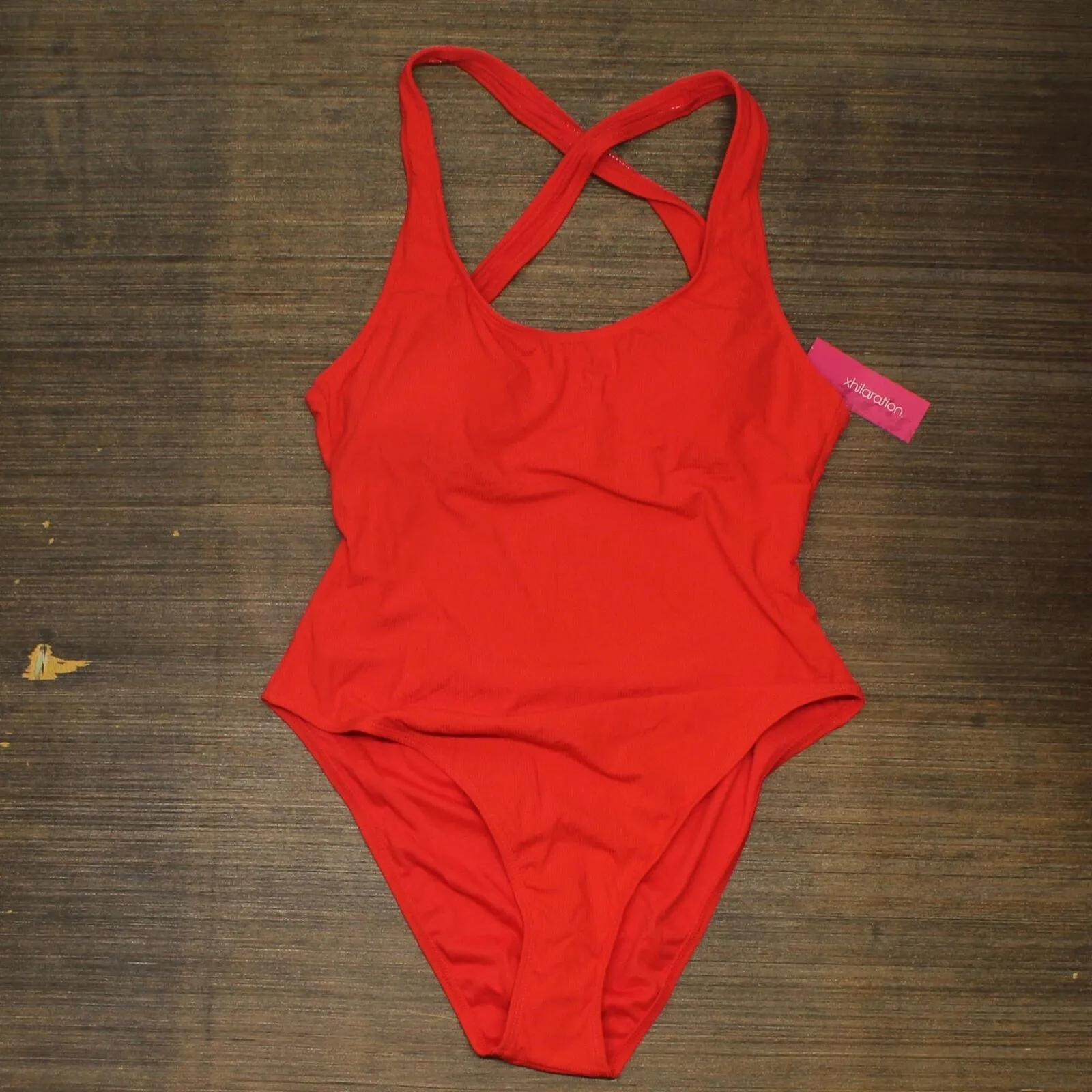 Xhilaration Juniors' Ribbed One Piece Swimsuit